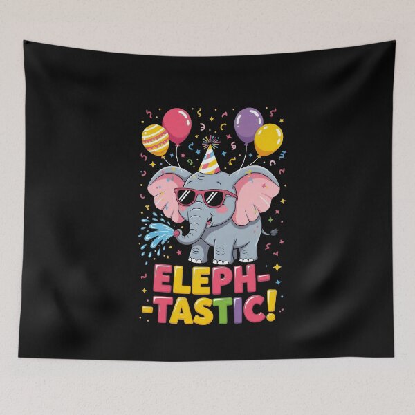 Item preview, Eleph-Tastic Shenanigans: Trunk-Twisting Elephant Escapade designed and sold by Senpaiwaves.