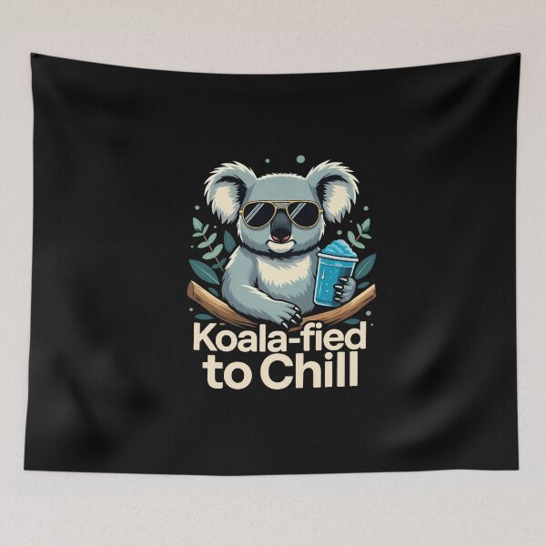 Item preview, Koala-Fied to Chill: Lounge Lizard's Punny Perch designed and sold by Senpaiwaves.