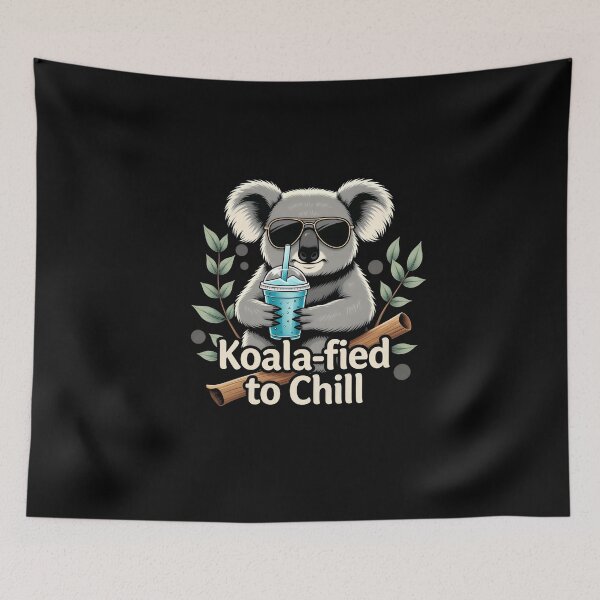 Item preview, Koala-Fied to Chill: Lounge Lizard's Punny Perch designed and sold by Senpaiwaves.