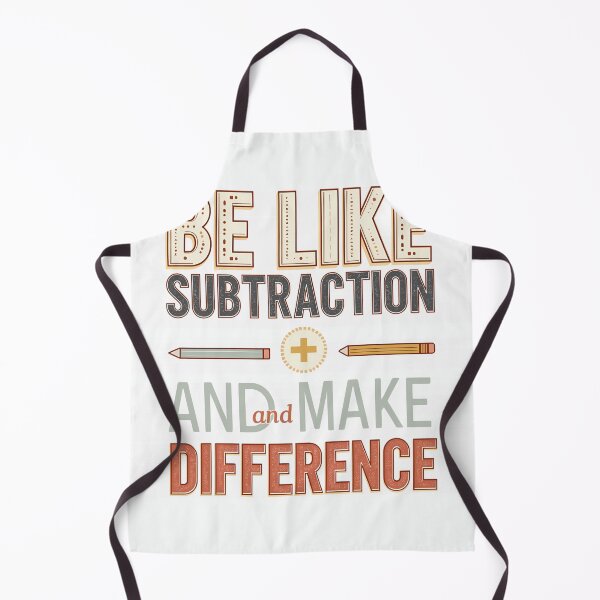 Item preview, Be Like Subtraction And Make A Difference Funny Math Teacher T‑Shirt for Classroom Positivity and Back‑to‑School Style designed and sold by GAIDREDA.