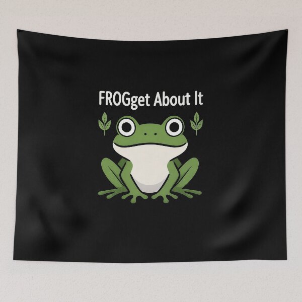 Item preview, Froget About It: Chill Frog's Punny Pond Perch designed and sold by Senpaiwaves.