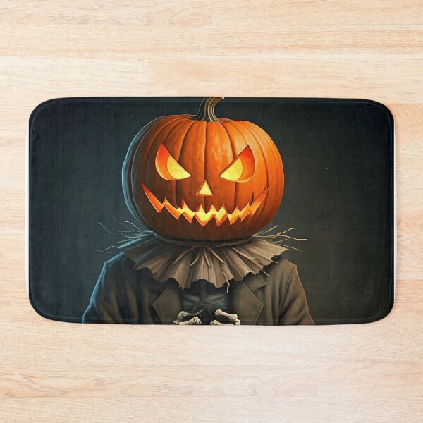 Item preview, Scarecrow of Scarecrows – Triple Caricature Pumpkin Head designed and sold by PawPrintedArt.