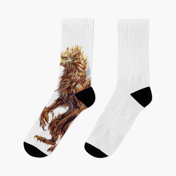 Item preview, Royal Griffin – Legendary Winged Lion of Light designed and sold by AlexLineArt.