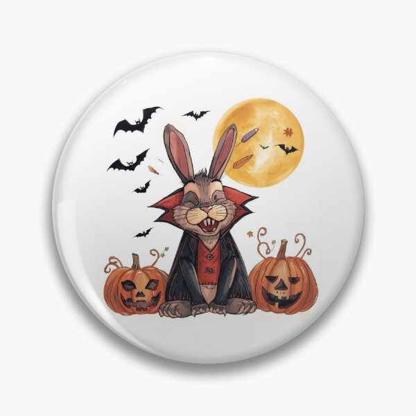 Item preview, Vampire Bunny Halloween Illustration designed and sold by DreamArtmaStudio.