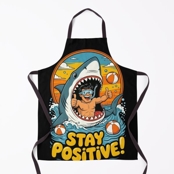 Item preview, Stay Positive: Thumbs-Up Shark Surprise designed and sold by Senpaiwaves.