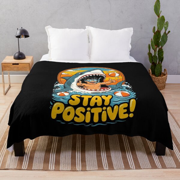 Item preview, Stay Positive: Thumbs-Up Shark Surprise designed and sold by Senpaiwaves.