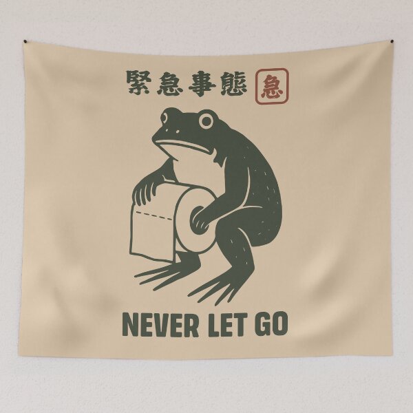 Item preview, Frog on Toilet - Never Let Go designed and sold by Faissal Thomass.