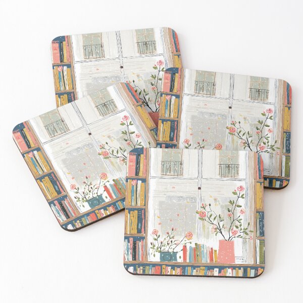 Item preview, Cozy Books and Blossoms designed and sold by Dusk Atelier.