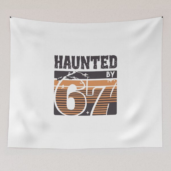 Item preview, Haunted by 67 Funny Teacher Halloween T‑Shirt with Ghost Numbers, Math Pun Costume, Spooky Season Classroom Humor designed and sold by GAIDREDA.