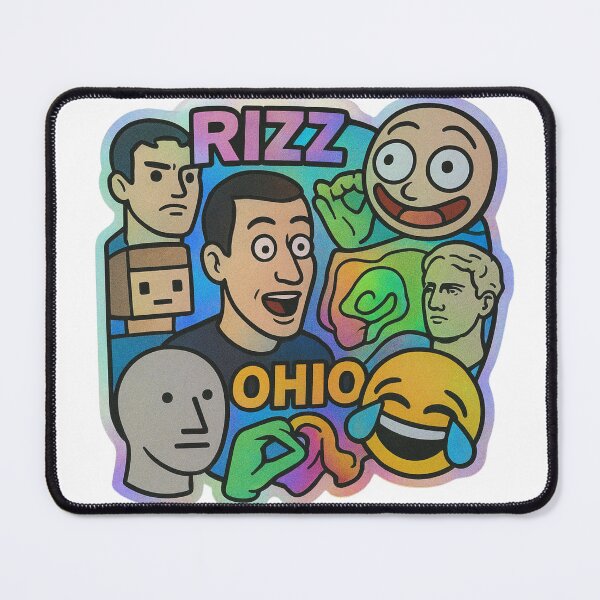 Item preview, Meme Collage Sticker – Skibidi Toilet, Ohio Memes, Sigma & Rizz Mashup | Funny Holographic Internet Meme Sticker for Laptops, Water Bottles & Gifts designed and sold by Customprinthub1.