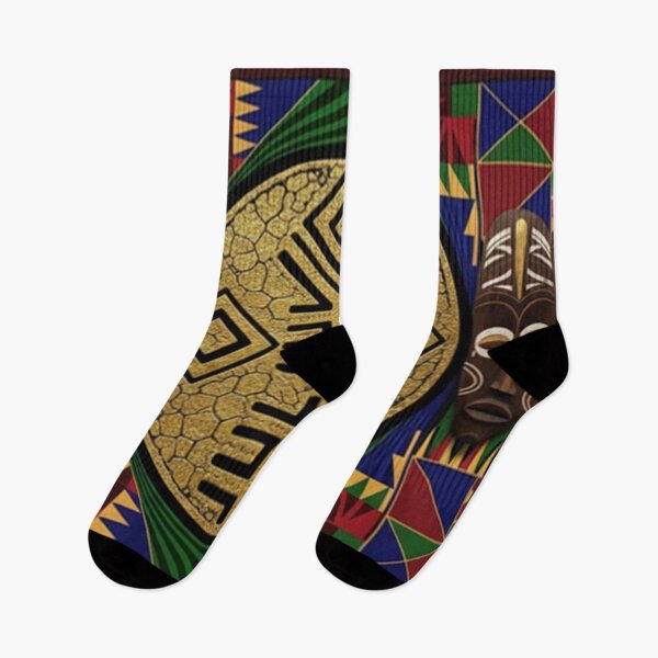 Item preview, African Tribal Mask Art | Gold Adinkra Symbol Abstract designed and sold by MugsNstuff Live Love Create!.
