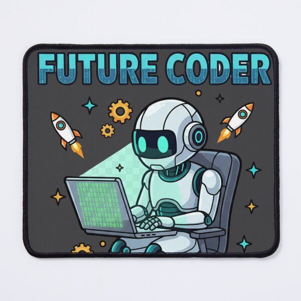 Item preview, Future Coder – Cute Robot Programming Design for Kids and Tech Lovers designed and sold by TrackinDaTrends.