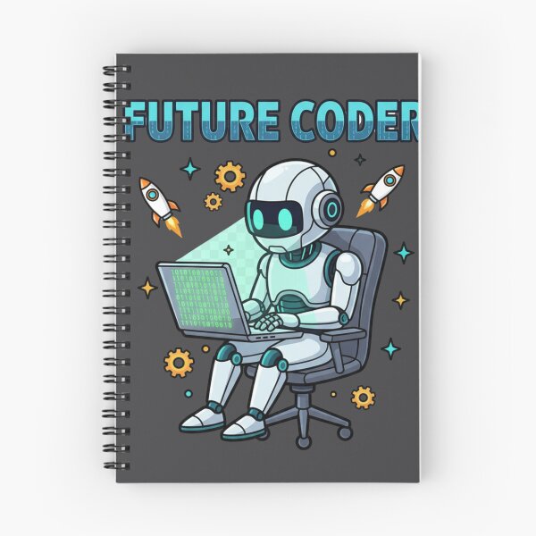 Item preview, Future Coder – Cute Robot Programming Design for Kids and Tech Lovers designed and sold by TrackinDaTrends.