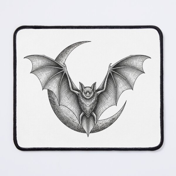 Item preview, Vintage Goth Crescent Bat designed and sold by BetOova.