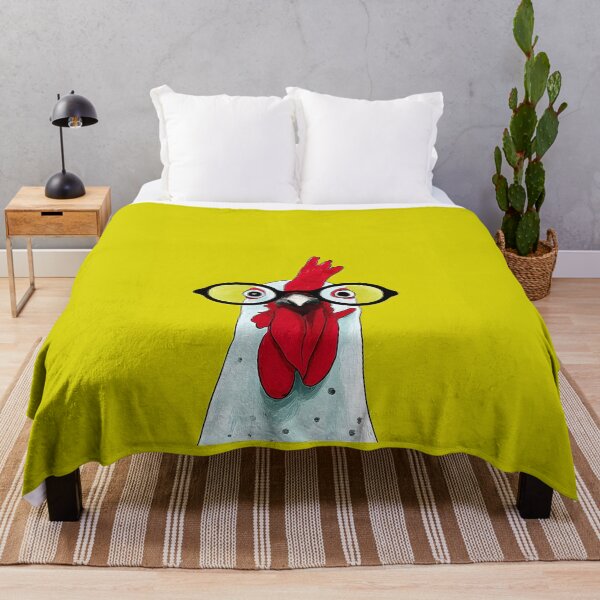 Item preview, What You Looking At?? Quirky Funny Chicken Pulling Off Oversized Glasses Like a Comedic Boss designed and sold by OlfactoART Studio.