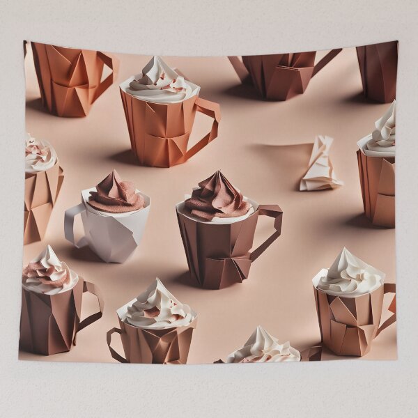 Artikelvorschau, Origami-Kunst – Tassen mit cremiger Schokoladenfreude entworfen und verkauft von ArtfulFolds.