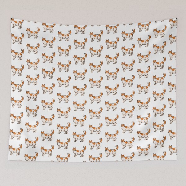 Item preview, Longhair Cat Dark Orange Spotted Tabby designed and sold by JunoPrintsStore.