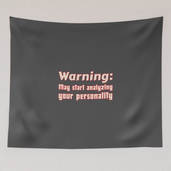 Item preview, Warning: May start analyzing your personality - counseling psychologist designed and sold by TaurusC95.