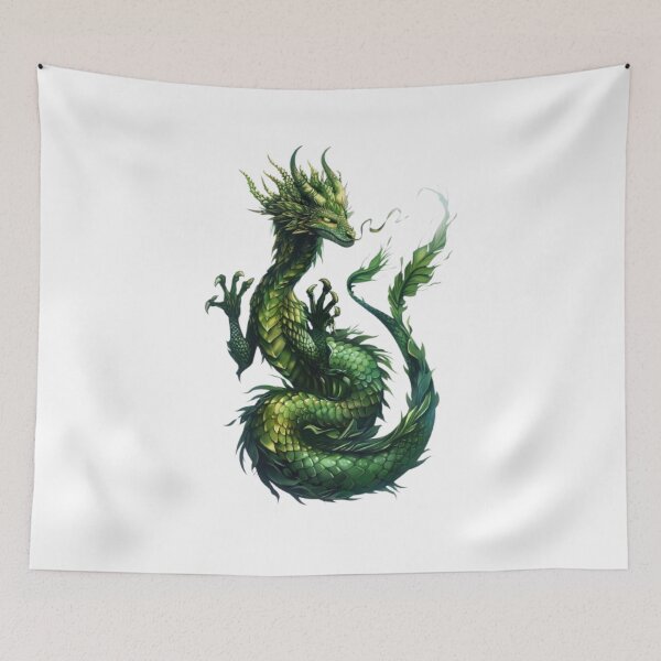 Item preview, Forest Dragon – Guardian Spirit of Nature and Life designed and sold by AlexLineArt.