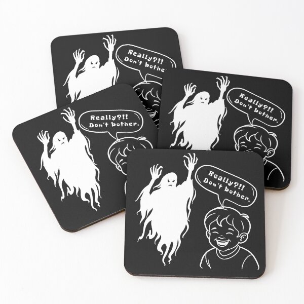 Item preview, Funny Ghost and Boy – “Really? Don’t Bother” designed and sold by byPretroch.