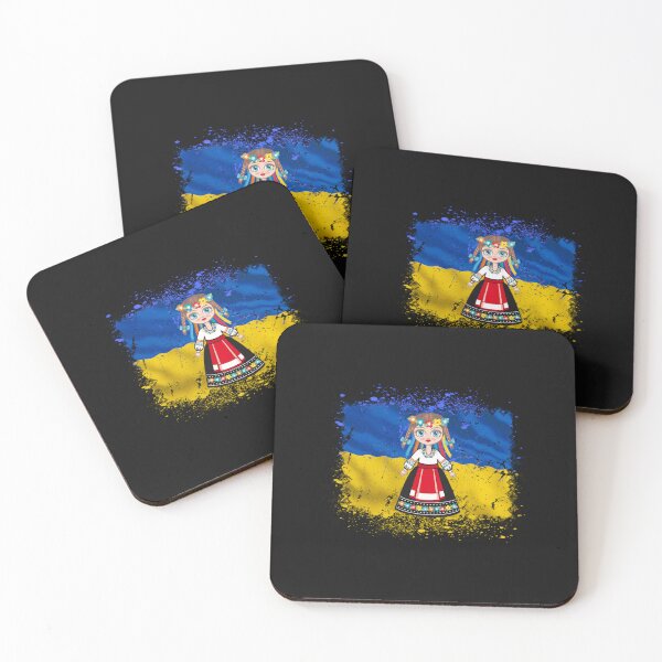 Item preview, Girl in Ukrainian National Dress Ukraine Flag designed and sold by LivyPaigeHome.