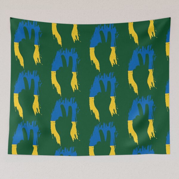Item preview, I Stand With Ukraine - Freedom Peace Fingers Sign Tee designed and sold by LivyPaigeHome.