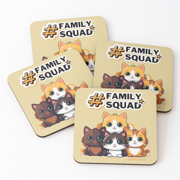 Item preview, Family Squad - Cute Cat Design designed and sold by Lyonsse.