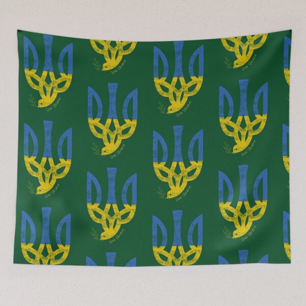 Item preview, Love Ukraine - Ukrain Trident - Love Ukrain - Coat of Arms Ukrain designed and sold by LivyPaigeHome.
