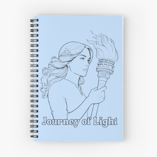 Item preview, Empowered Woman with Torch – Line Art Version: Journey of Light designed and sold by 4-EverGreen.