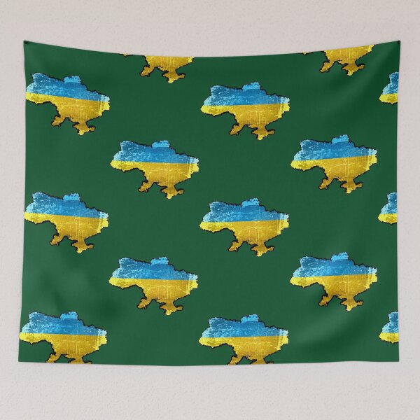 Item preview, Ukraine Flag and Map designed and sold by LivyPaigeHome.
