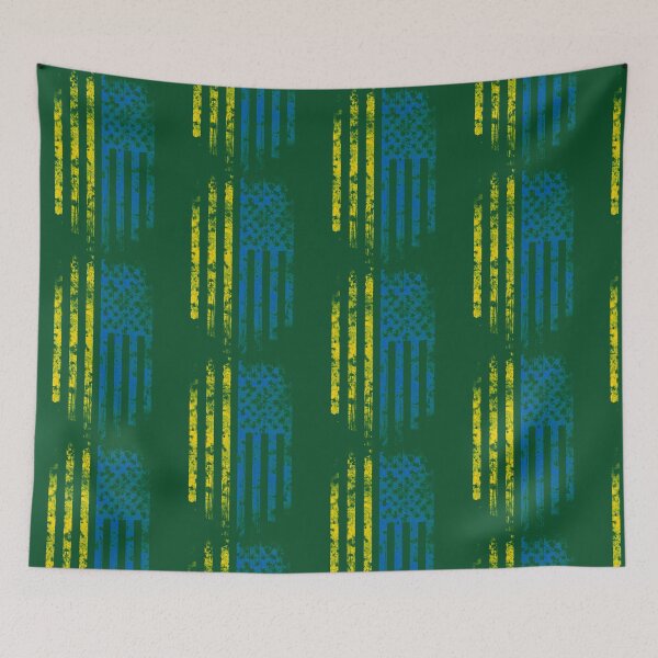 Item preview, Ukraine and America Flag Combo Distressed Design designed and sold by LivyPaigeHome.