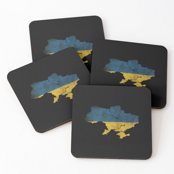 Item preview, Ukraine - country border in national flag designed and sold by LivyPaigeHome.