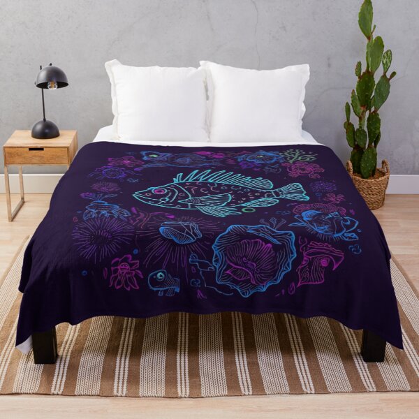 Item preview, Neon Coral Reef Pattern: Psychedelic Ocean Life Seamless 2 designed and sold by Caira-Design.