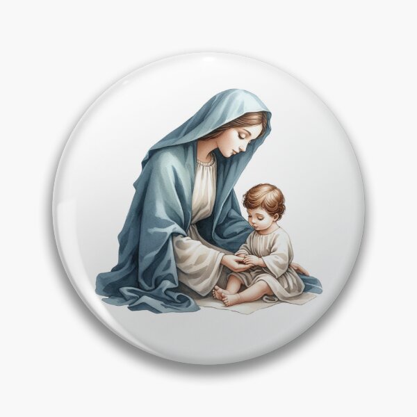 Item preview, Virgin Mary with her son designed and sold by JonysCreativeDesigns.