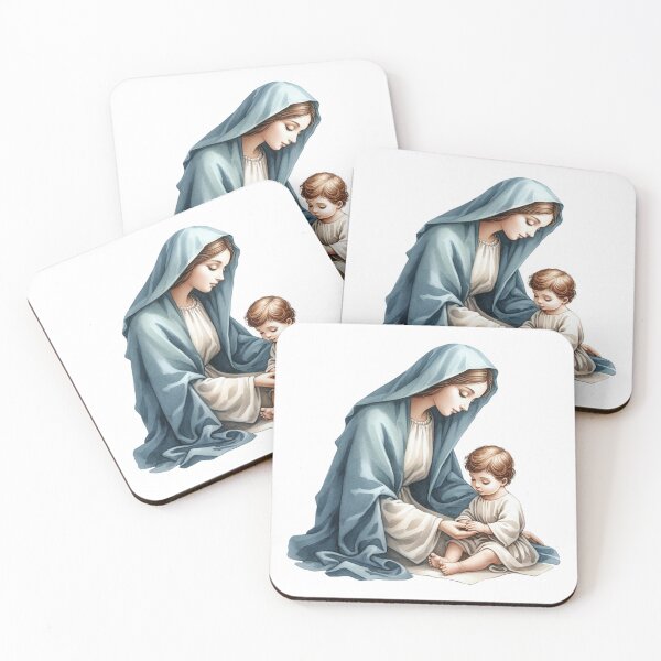Item preview, Virgin Mary with her son designed and sold by JonysCreativeDesigns.