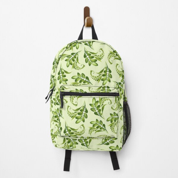 Item preview, Green floral pattern. green twigs. Ukrainian pattern, Petrykivka style, author's drawing. Ukrainian art. designed and sold by Sunflower-7.