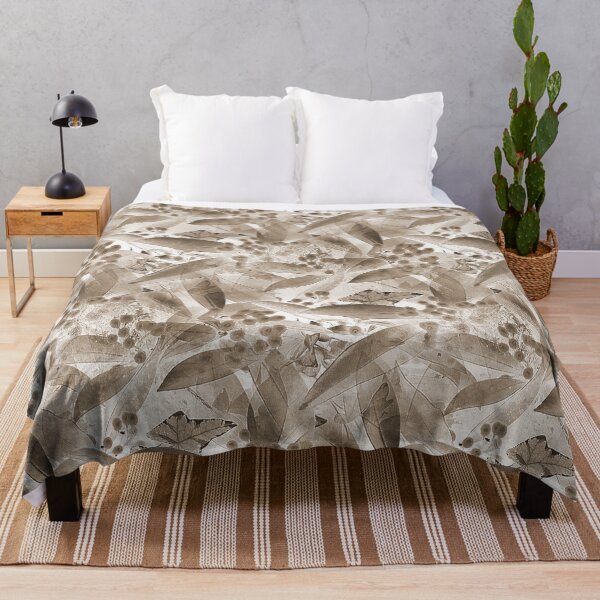 Item preview, Leaf and Foliage Abstract in Brown designed and sold by Artistestella.