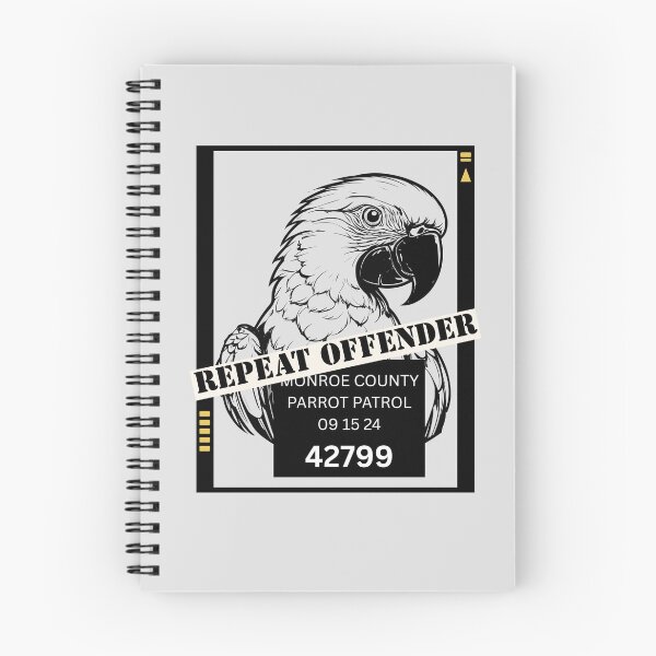 Item preview, Lispe African Grey Parrot Repeat Offender Design designed and sold by Lispe-Designs.