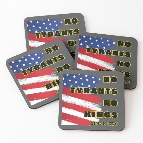 Item preview, No Tyrants No Kings – Resist Since 1776 | Political Freedom Art designed and sold by Lunaria Arts.