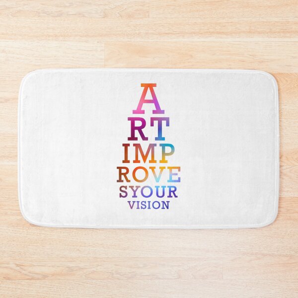 Item preview, Art Improves Your Vision Eye Chart Aesthetic - Rainbow Typography designed and sold by Lena Cox Studio.