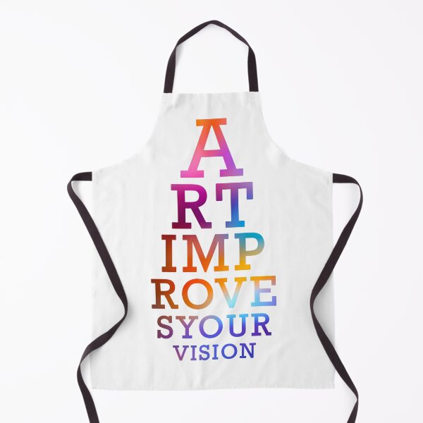Item preview, Art Improves Your Vision Eye Chart Aesthetic - Rainbow Typography designed and sold by Lena Cox Studio.