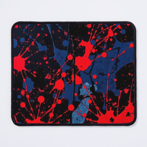 Item preview, Abstract Red Blue and Black Splatter Art designed and sold by UNK-Fatigues.