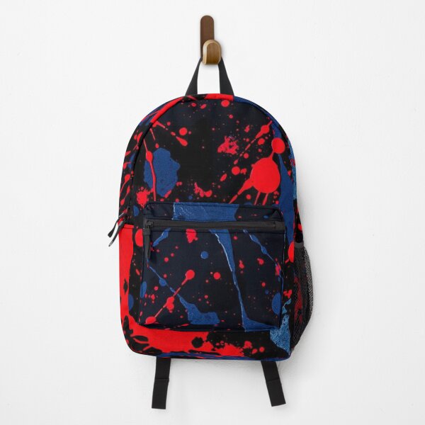 Item preview, Abstract Red Blue and Black Splatter Art designed and sold by UNK-Fatigues.