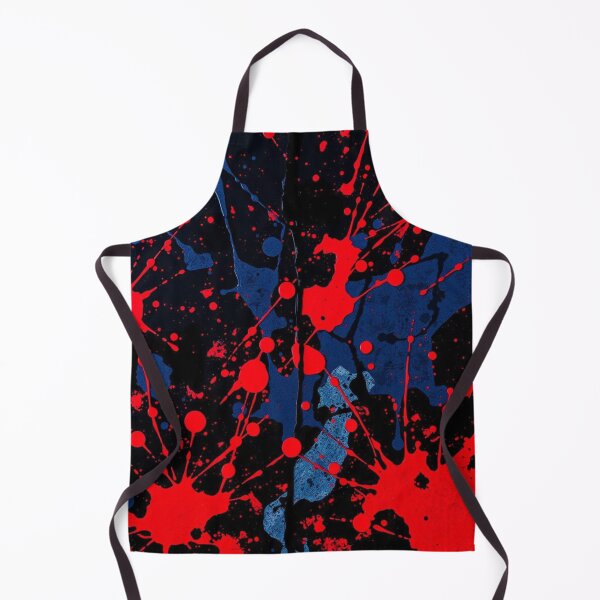 Item preview, Abstract Red Blue and Black Splatter Art designed and sold by UNK-Fatigues.