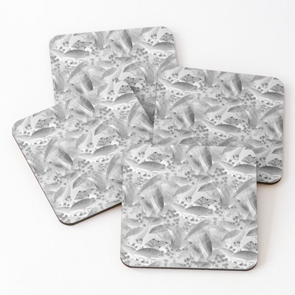 Item preview, Leaf and Foliage Abstract in Gray designed and sold by Artistestella.