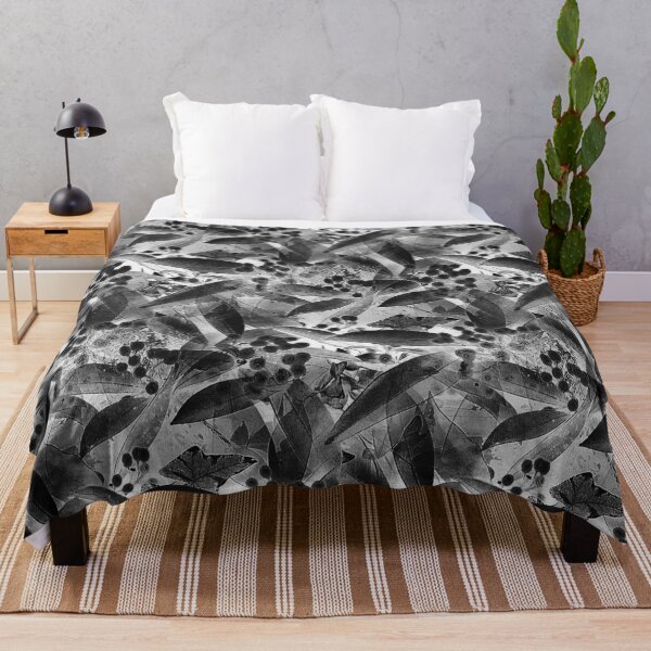 Item preview, Leaf and Foliage Abstract in Black designed and sold by Artistestella.