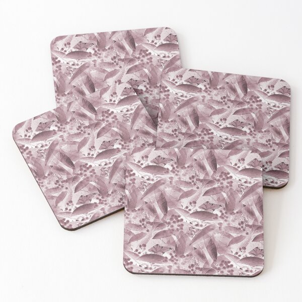 Item preview, Leaf and Foliage Abstract in Pink designed and sold by Artistestella.