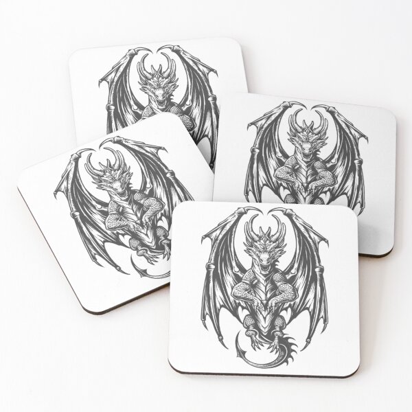 Item preview, Gothic Dragon – Shadow Lord of the Dark Realm designed and sold by AlexLineArt.