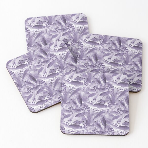 Item preview, Leaf and Foliage Abstract in Purple designed and sold by Artistestella.
