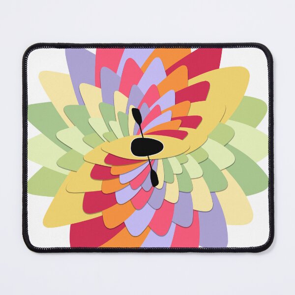 Item preview, Whitewater Paddler Blossom, Vibrant Kayak Flower Fusion designed and sold by Lena Cox Studio.
